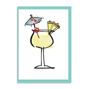 Pina colada Cocktail Greeting Card-ad&i