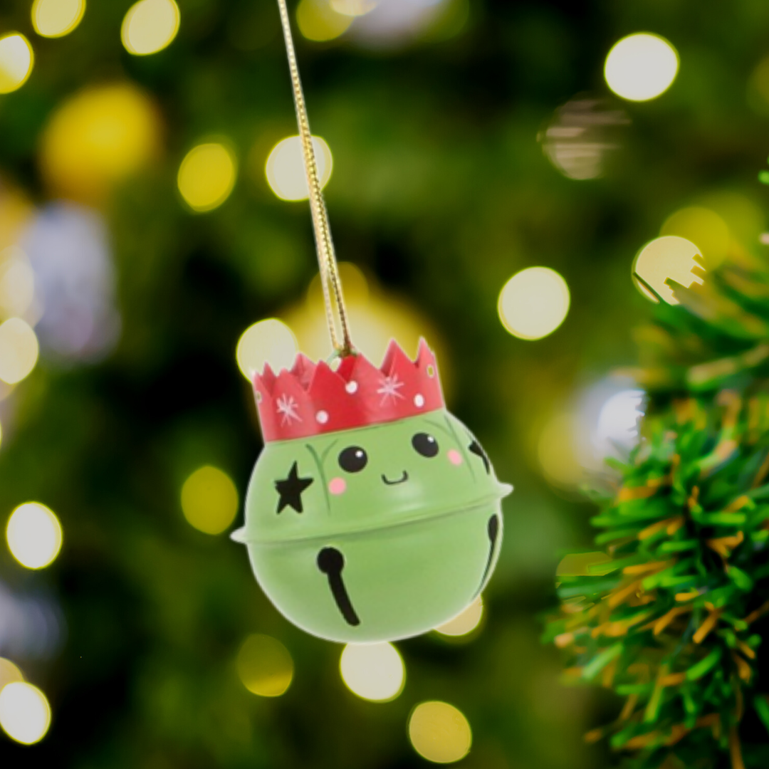 Brussel Sprout Hanging Bell Christmas Tree Bauble - ad&i