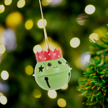 Load image into Gallery viewer, Brussel Sprout Hanging Bell Christmas Tree Bauble - ad&amp;i