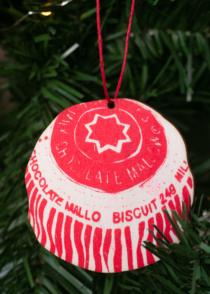 Screen Printed Teacake Christmas Decoration-ad&i