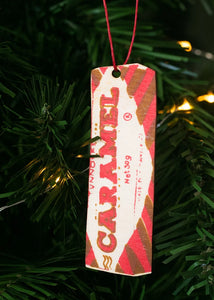 Screen Printed Caramel Wafer Christmas Decoration-ad&i