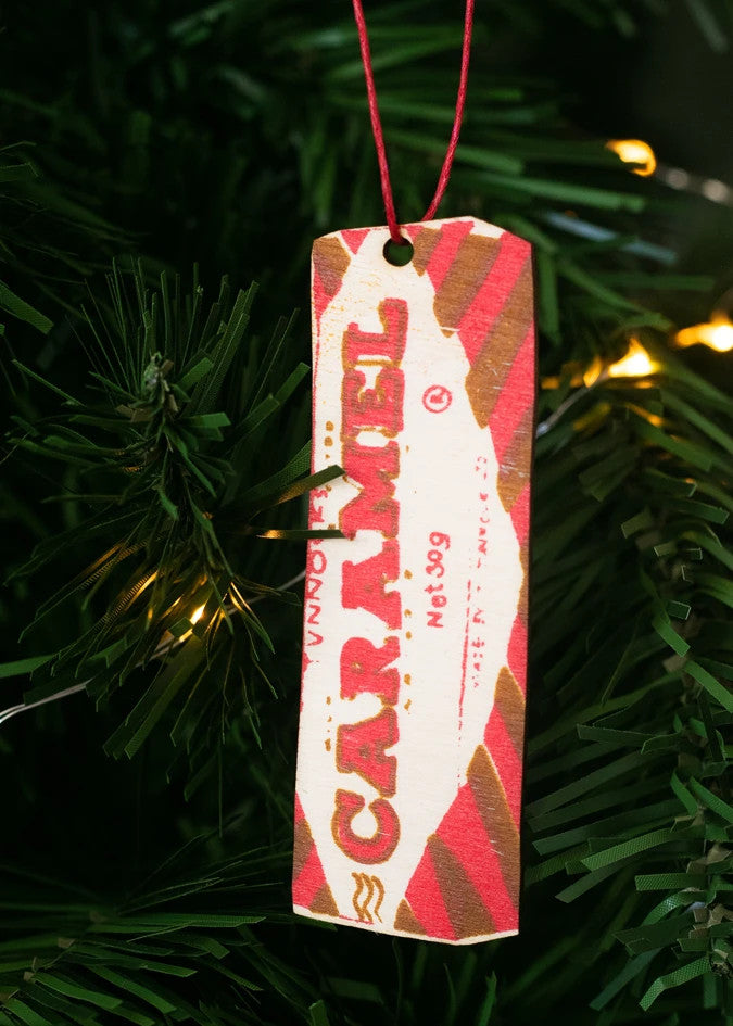Screen Printed Caramel Wafer Christmas Decoration-ad&i