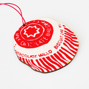 Screen Printed Teacake Christmas Decoration-ad&i